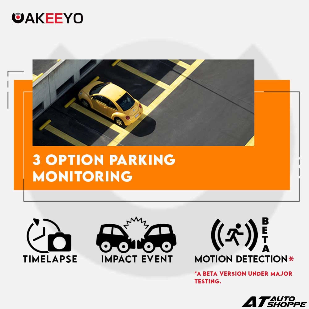 AKEEYO AKY-D10 Dual Dash Cam 4K + 2K