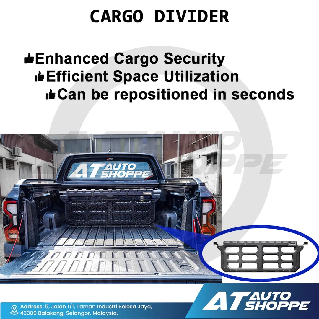 Aeroklas Cargo Divider For Ford Ranger next Gen T9 2023