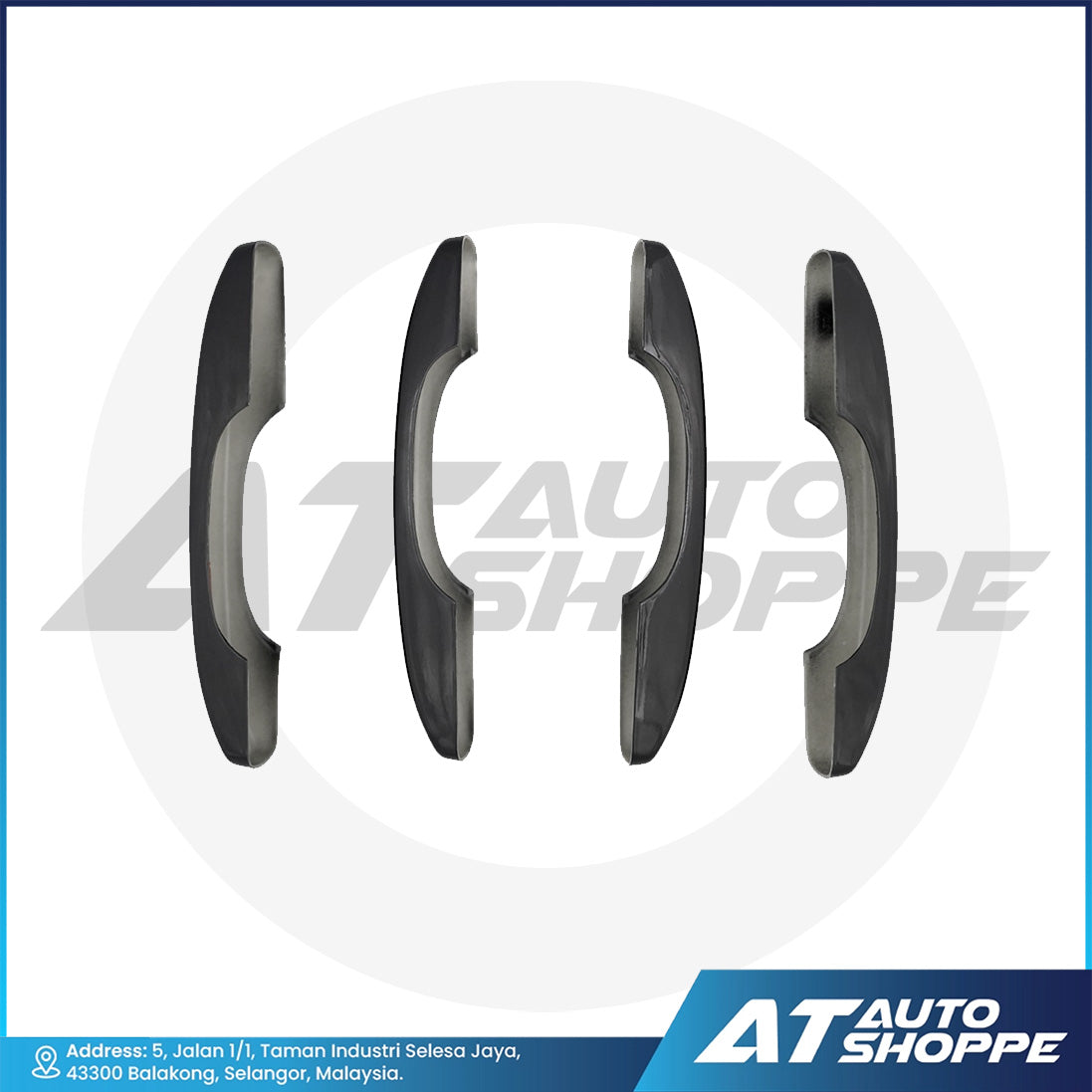 Door Handle Cover Guard Glossy Black For Ford Ranger Next Gen 2023 T9 XL (Made in Thailand)