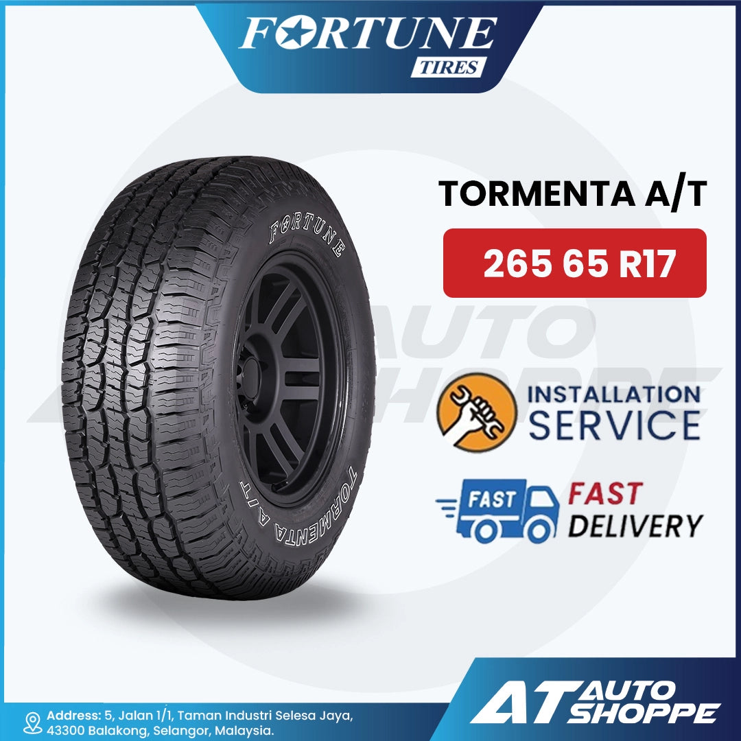 Fortune Tormenta A/T All Terrain Tyre 265 65 R17 (1 Tire)