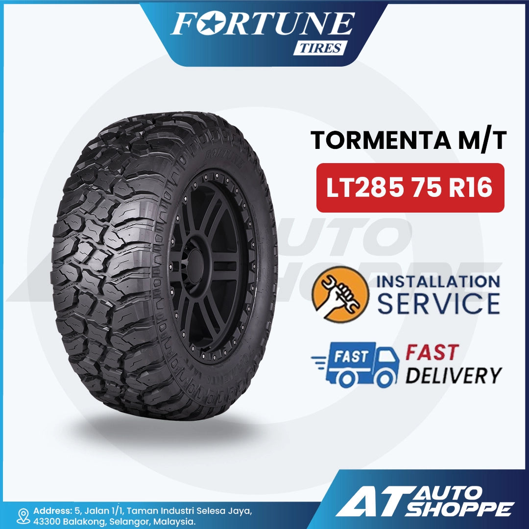 Fortune Tormenta M/T Mud Terrain Tyre LT 285 75 R16 (1 Tire)