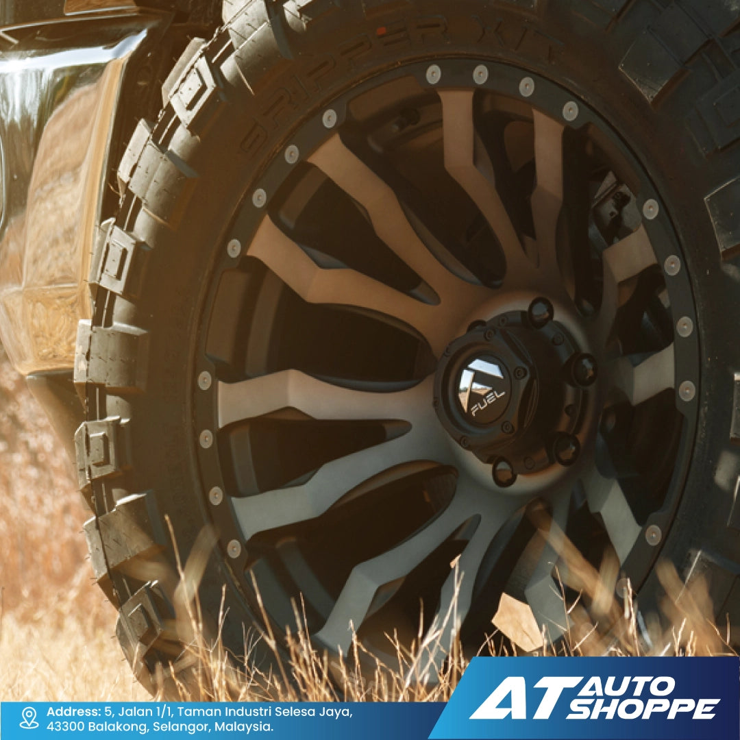 Fuel Off Road Blitz-Matte Black Machined/Tint Clear 20x10 ET-18 6x139.7 (1 Piece)