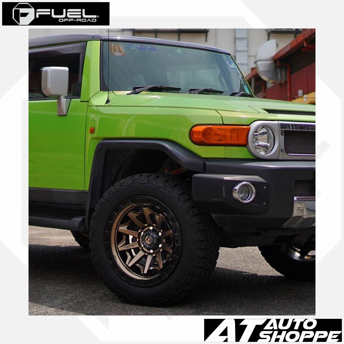 Fuel Off Road Covert-Matte Bronze/Black Ring 18x9 ET1 6x139.7 (1 Piece)