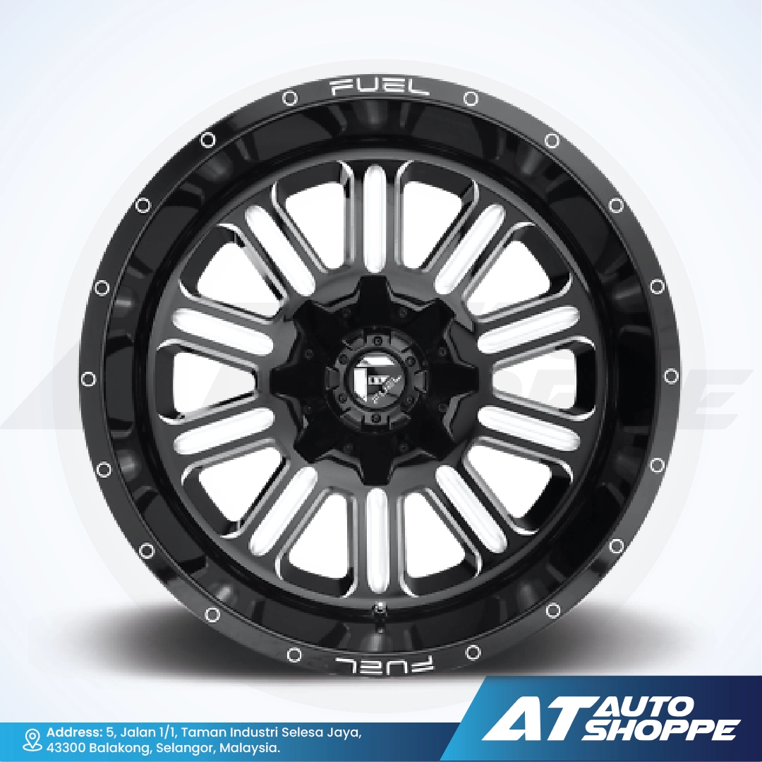 Fuel Off Road Hardline-Matte Black / Milled 20x10 ET-18 6x139.7 (1 Piece)