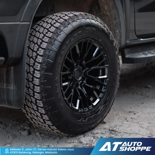 Fuel Off Road Rebar-Gloss Black Milled 17x9 ET1 6x139.7 (1 piece)