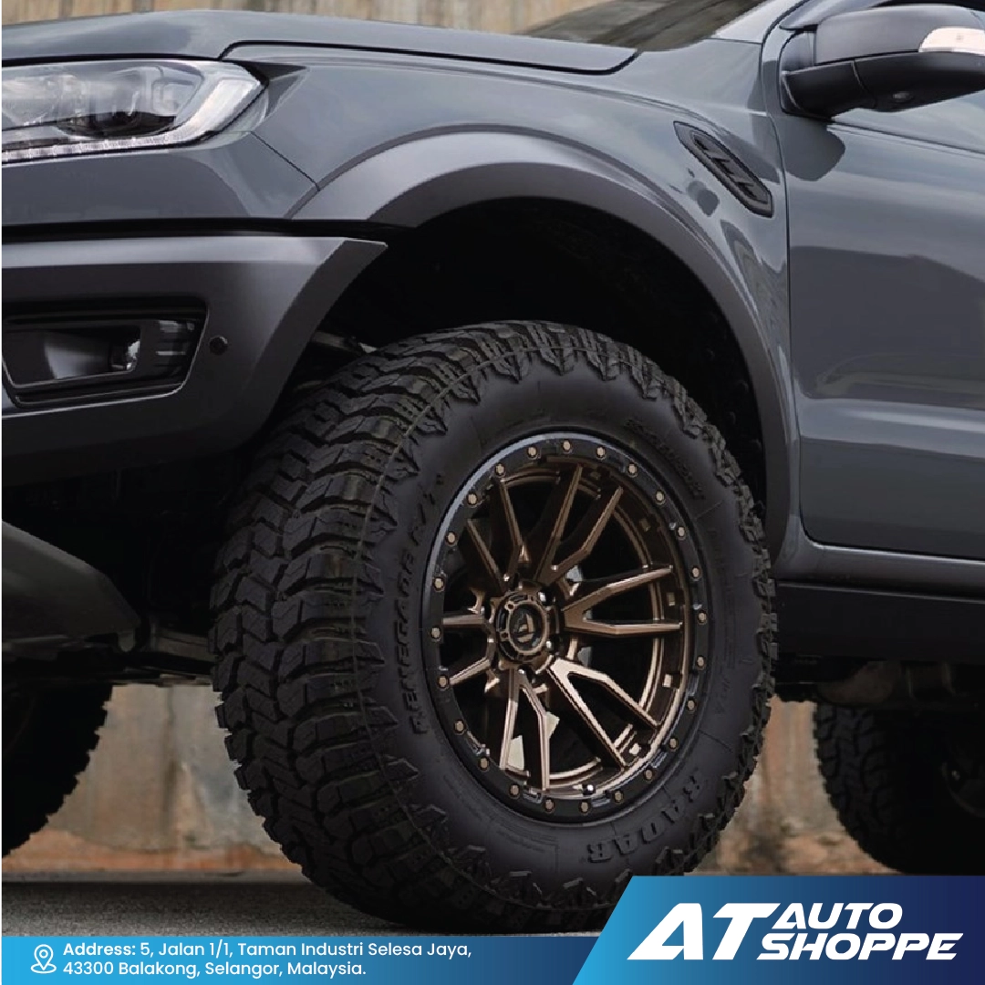 Fuel Off Road Rebel-Matte Bronze/Black Lip 18x9 ET-12 6x139.7 (1 Piece)