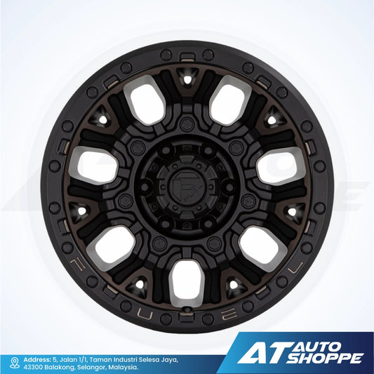 Fuel Off Road Traction-Matte Black DDT 20x10 ET-18 6X139.7 (1 piece)
