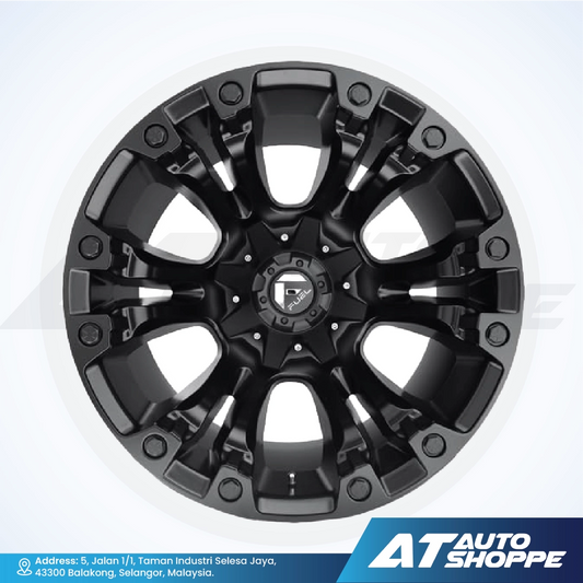 Fuel Off Road Vapor-Matte Black 20x10 ET-18 6x139.7 / 6x135 (1 Piece)