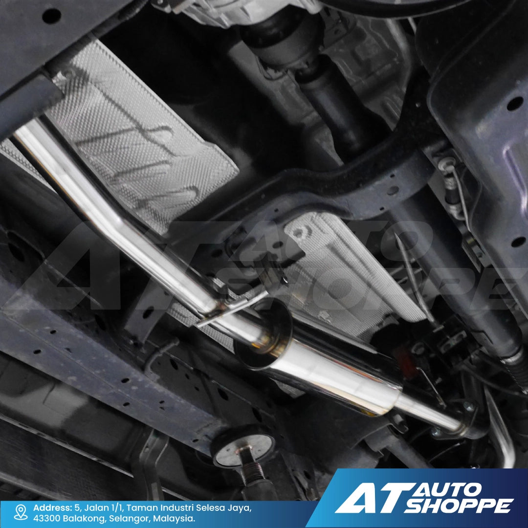 HKS Legamax Single Exit Titanium Muffler Exhaust for Mitsubishi Triton MQ MR (2015-Current)