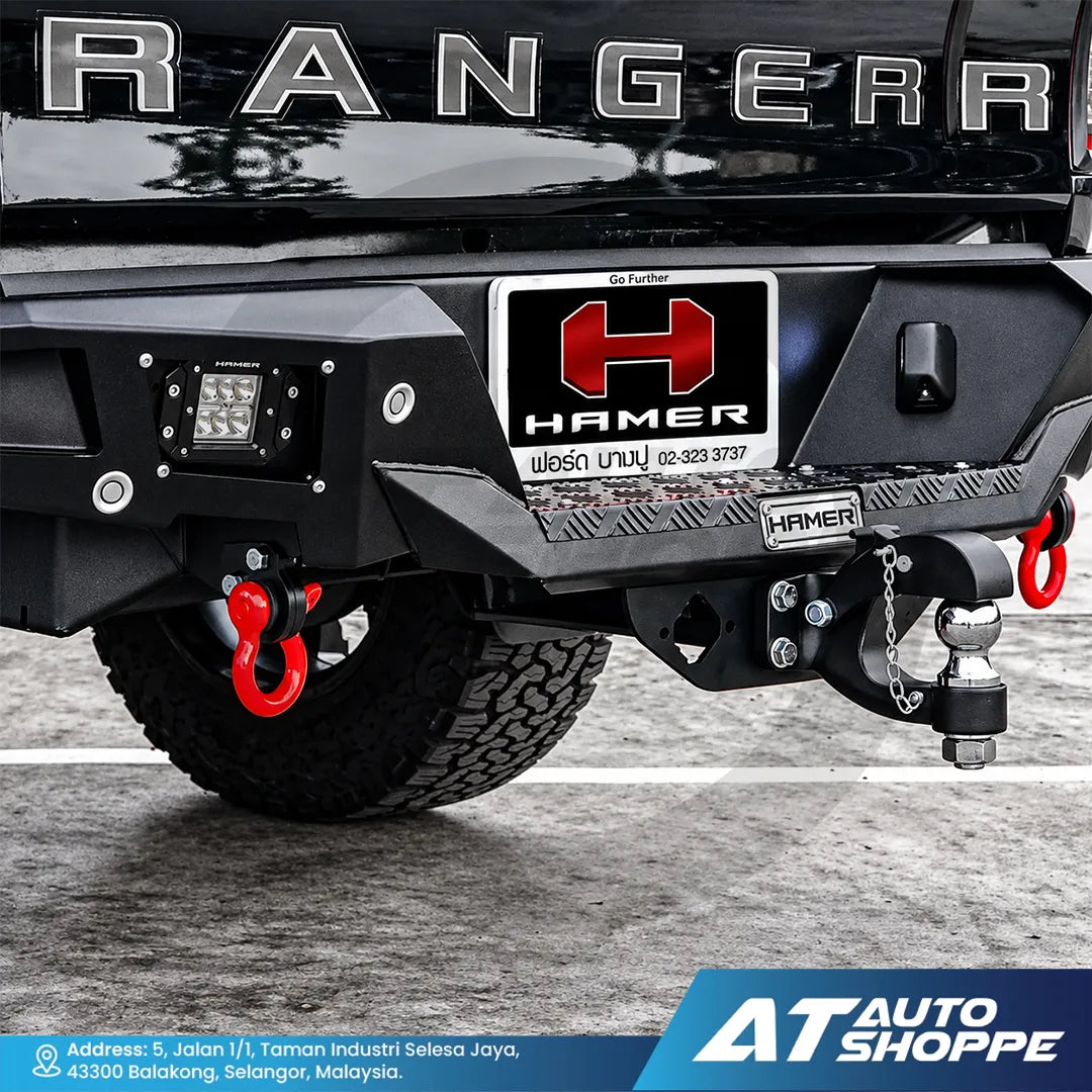 Hamer 4X4 MX204 Nova Sport Series Rear Steel Bumper For Toyota Hilux & Ford Ranger