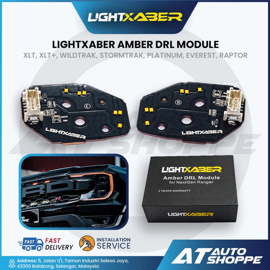 Lightxaber Amber DRL Module for Ford Ranger T9 XLT XLT+, Wildtrak, Stormtrak, Platinum, Everest, Raptor (1 pair)