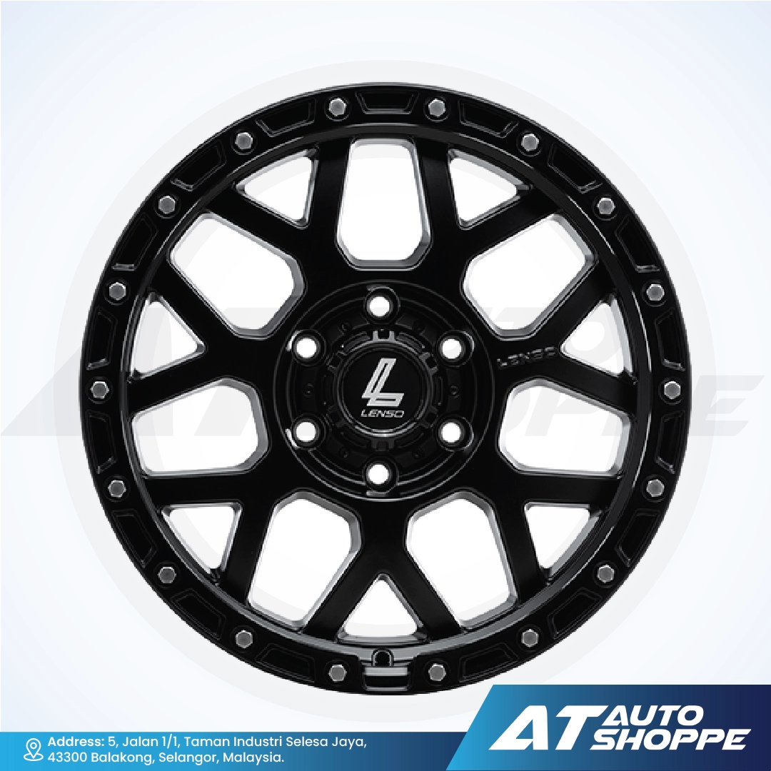 Lenso MX Polaris-Gun Metal/Black Lip 18x9 ET18 6x139.7 (1 Piece)