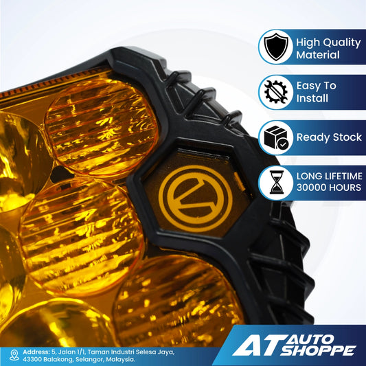Lightxaber BJ50 Yellow LED Spotlight 5" 3000K (1 Piece)