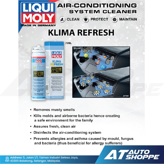 Liqui Moly Klima Refresh (75ml) Cleaner Fresh Scent Disinfectant