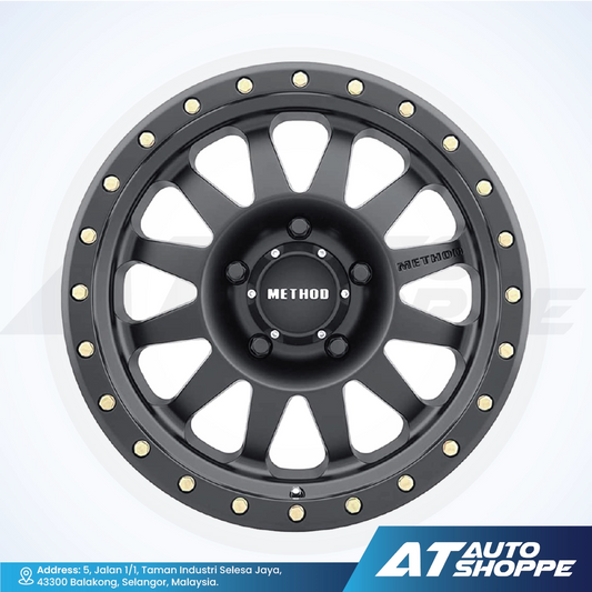 Method MR301-Matte Black 18x9 ET25 5x150 (1 piece)