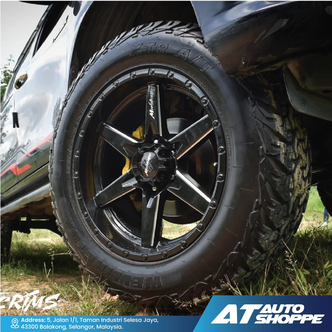 Monsterims MOR-01 Black Mill 16x8.5 ET-5 6x139.7 (1 Piece)
