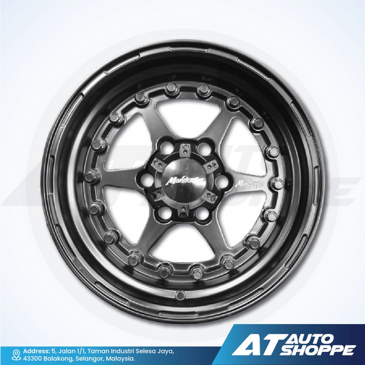 Monsterims MOR-02 Matte Black 16x8.5 ET-15 6x139.7 (1 Piece)