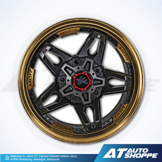Monsterims MOR-15 Matte Black Bronze Lip 20x9 ET10 6x139.7 (1 Piece)
