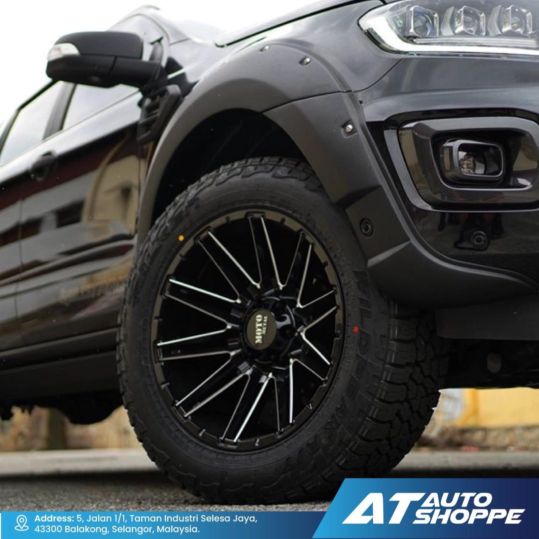 Moto Metal MO998-Gloss Black/Milled 20x10 ET-18 6x139.7 (1 piece)