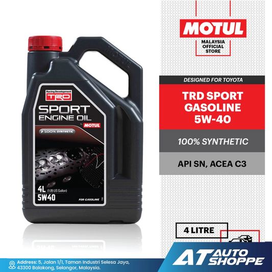 MOTUL TRD Sport 5W40 Petrol Fully Synthetic Original (4L)