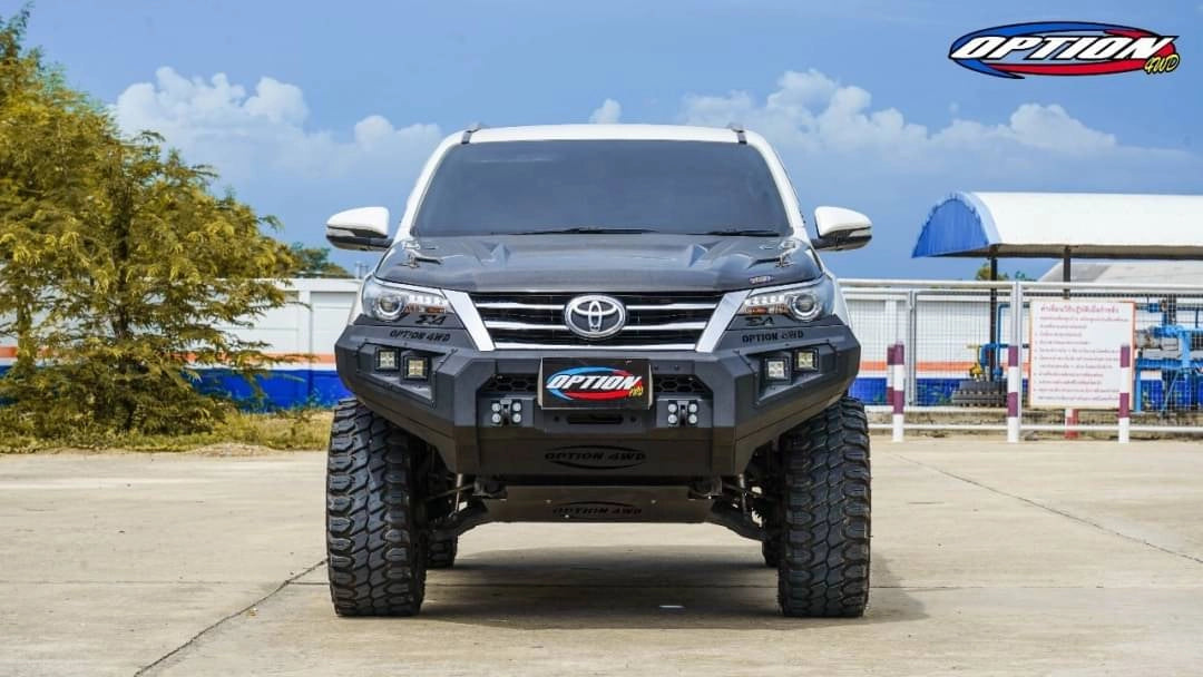OPTION 4WD 4x4 Front Steel Bumper V1 For Toyota Hilux Revo Rocco (2015-2020)