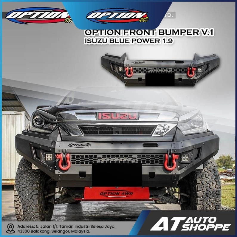 OPTION 4WD Front Bumper V1 For Isuzu DMAX (2016-2019)