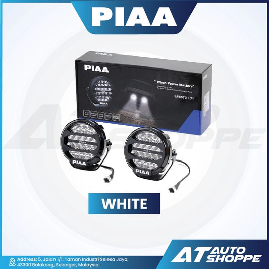 PIAA LPX570 (7") LED Spotlight Driving Beam White/Yellow (1 pair)