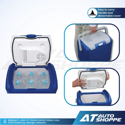 PIAA Terzo Excel Cool Solid Cooler Box 24L Plug and Play (Product of Japan)