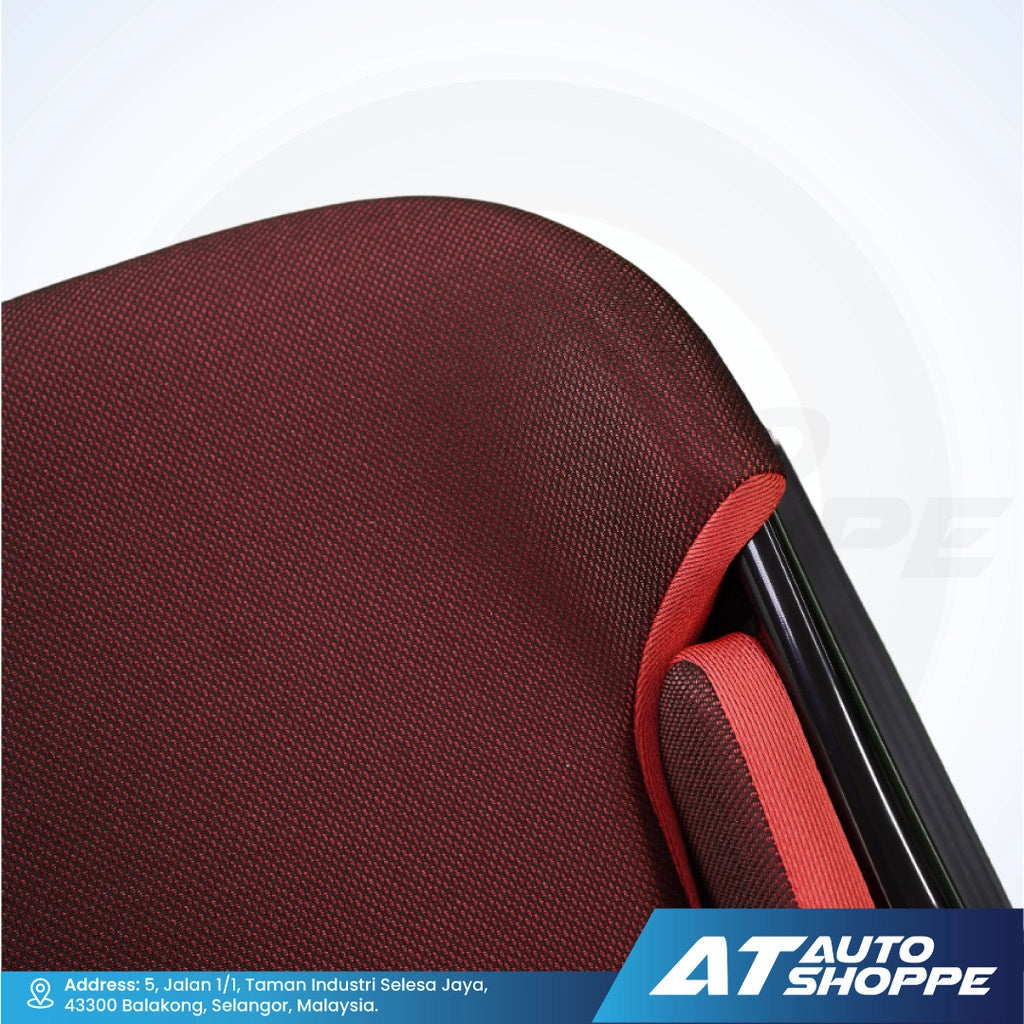 Recaro RCS Black Shell Black & Red Bucket Seat