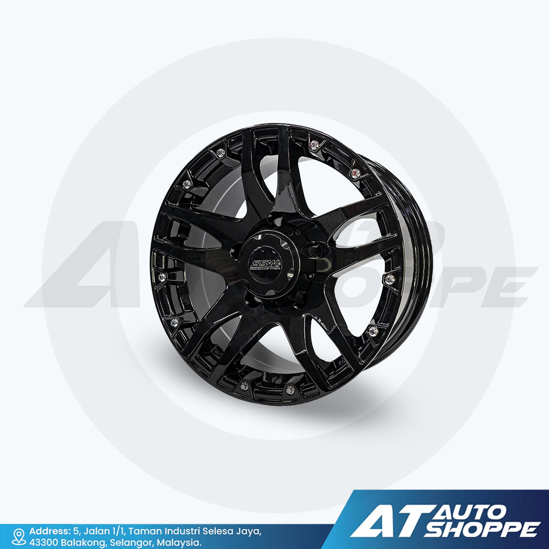 SSW Wheels S152-Black 16x8 ET12 5x139.7 (1 Piece)