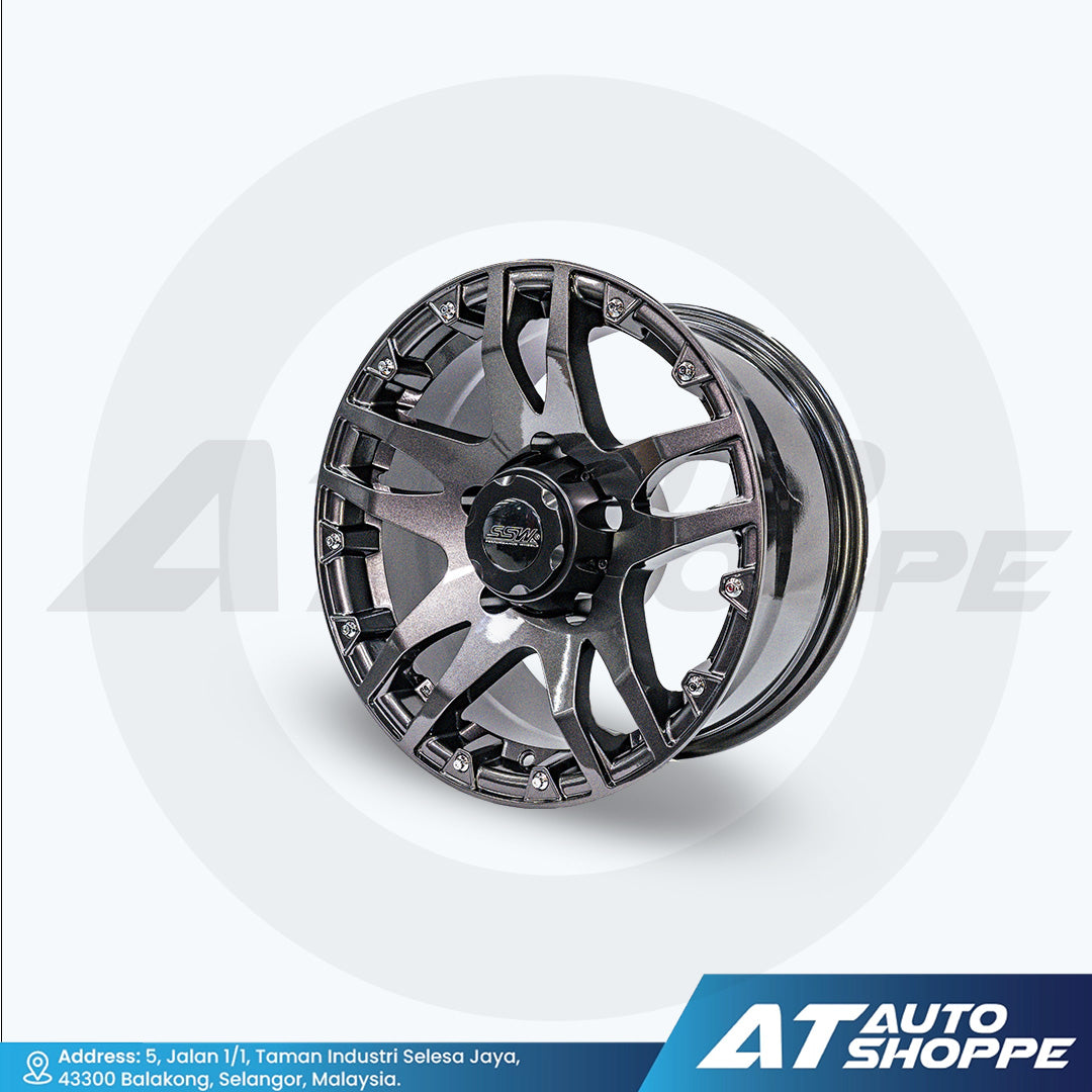SSW Wheels S152-Gun Metal Dark 16x8 ET0 5x139.7 (1 Piece)