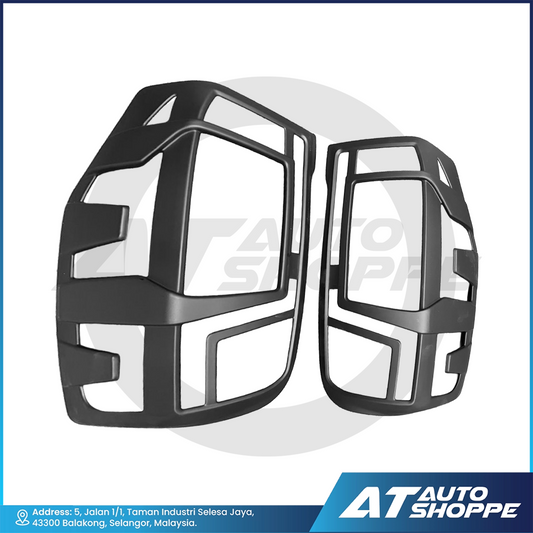 Tailamp Cover Guard Matte Black For Mitsubishi Triton 2019-On