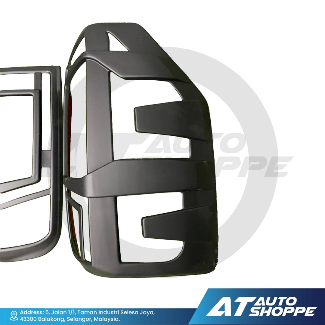 Tailamp Cover Guard Matte Black For Mitsubishi Triton 2019-On