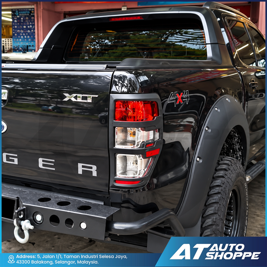 Tailamp Cover Guard V2 With Reflector For Ford Ranger 2012-2021 T6 T7 T8
