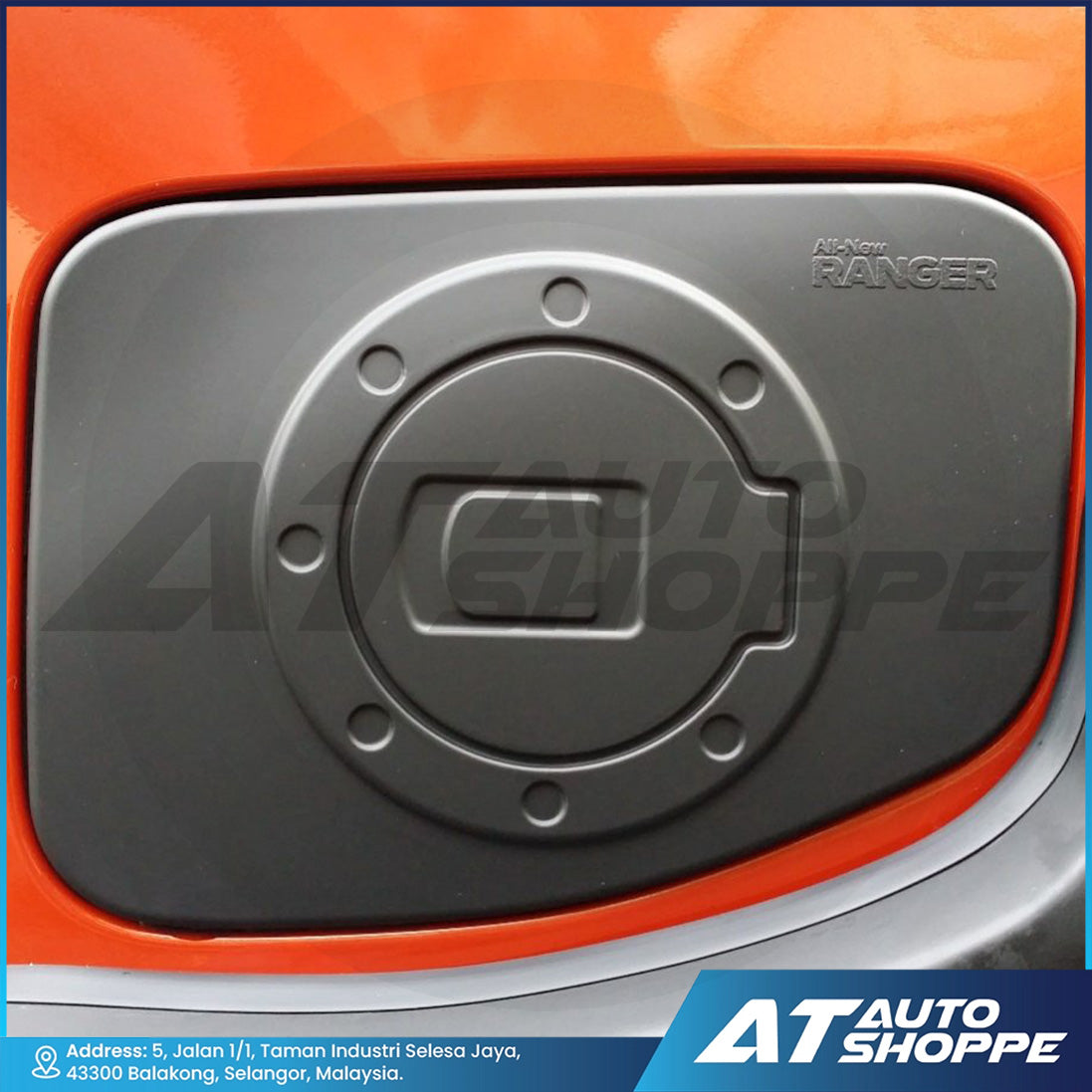 Fuel Tank Cover Guard Matte Black For Ford Ranger 2012-2021 T6 T7 T8