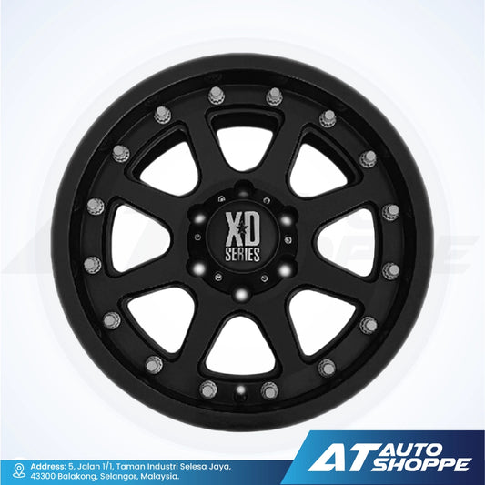 XD XD798-Addict Matte Black 16x9 ET-12 6x139.7 (1 Piece)
