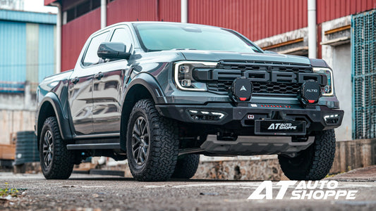 Modified Ford Ranger with 4x4 accessories installed at AT AUTO Shoppe Selangor