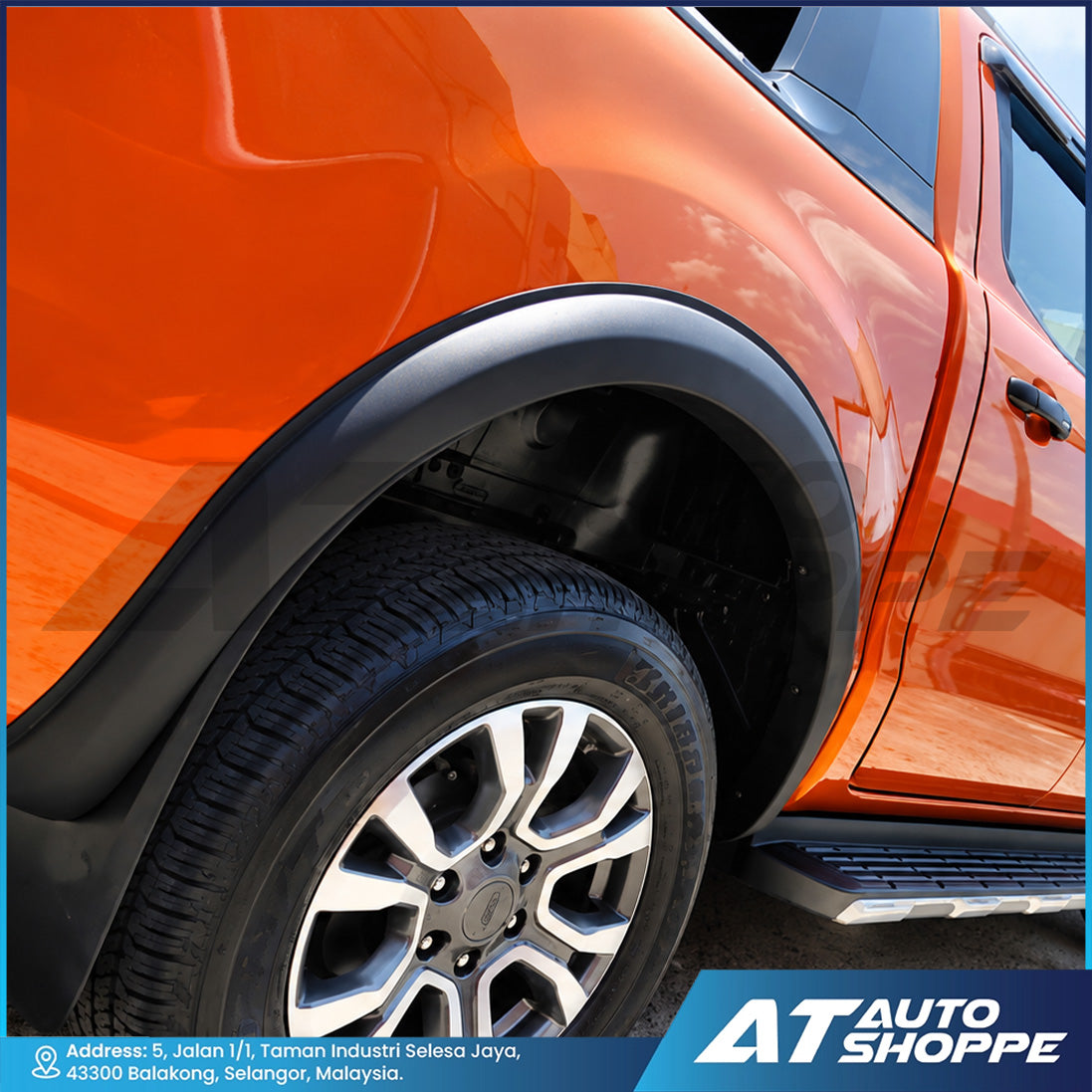 1-Inch Over Fender Flares For Ford Ranger T7 T8 2015-2021