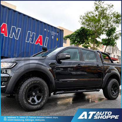2-Inch Over Fender Flares Matte Black For Ford Ranger T6 FL