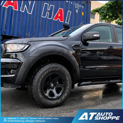 2-Inch Over Fender Flares Matte Black For Ford Ranger T6 FL