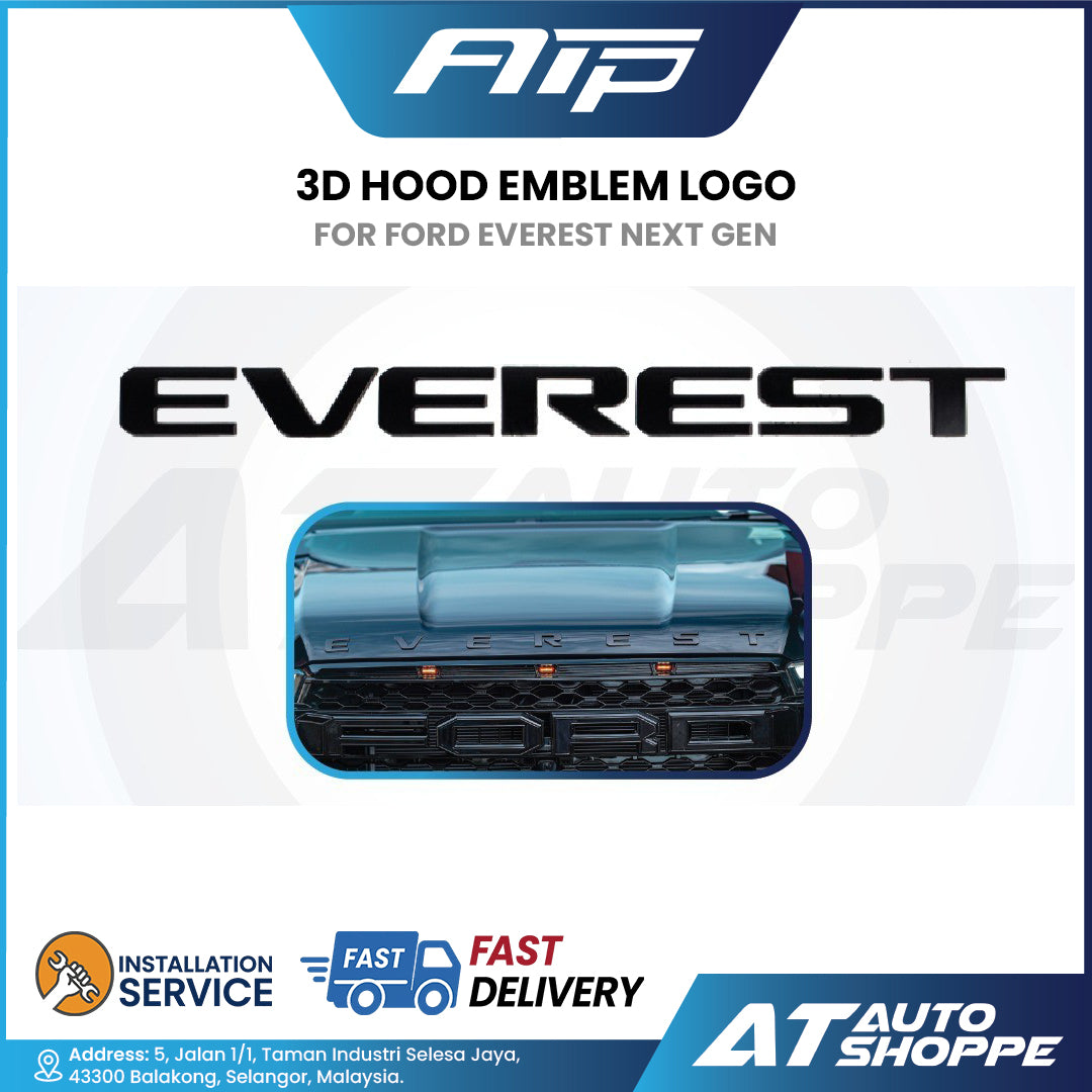 3D Hood Emblem for Ford Everest Next Gen