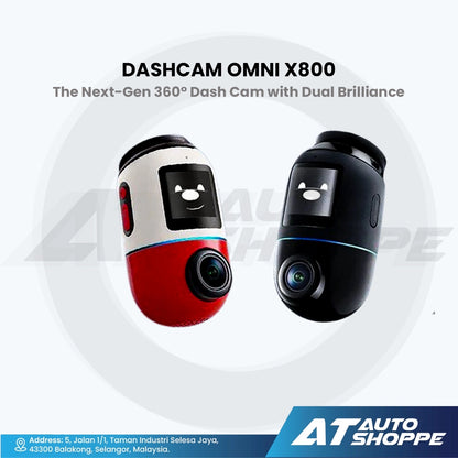 70mai Dash Cam 4K Omni X800 360 Full View with Dual Sony STARVIS 2, AI 2.0 & 4G LTE Supported (128 GB Included)
