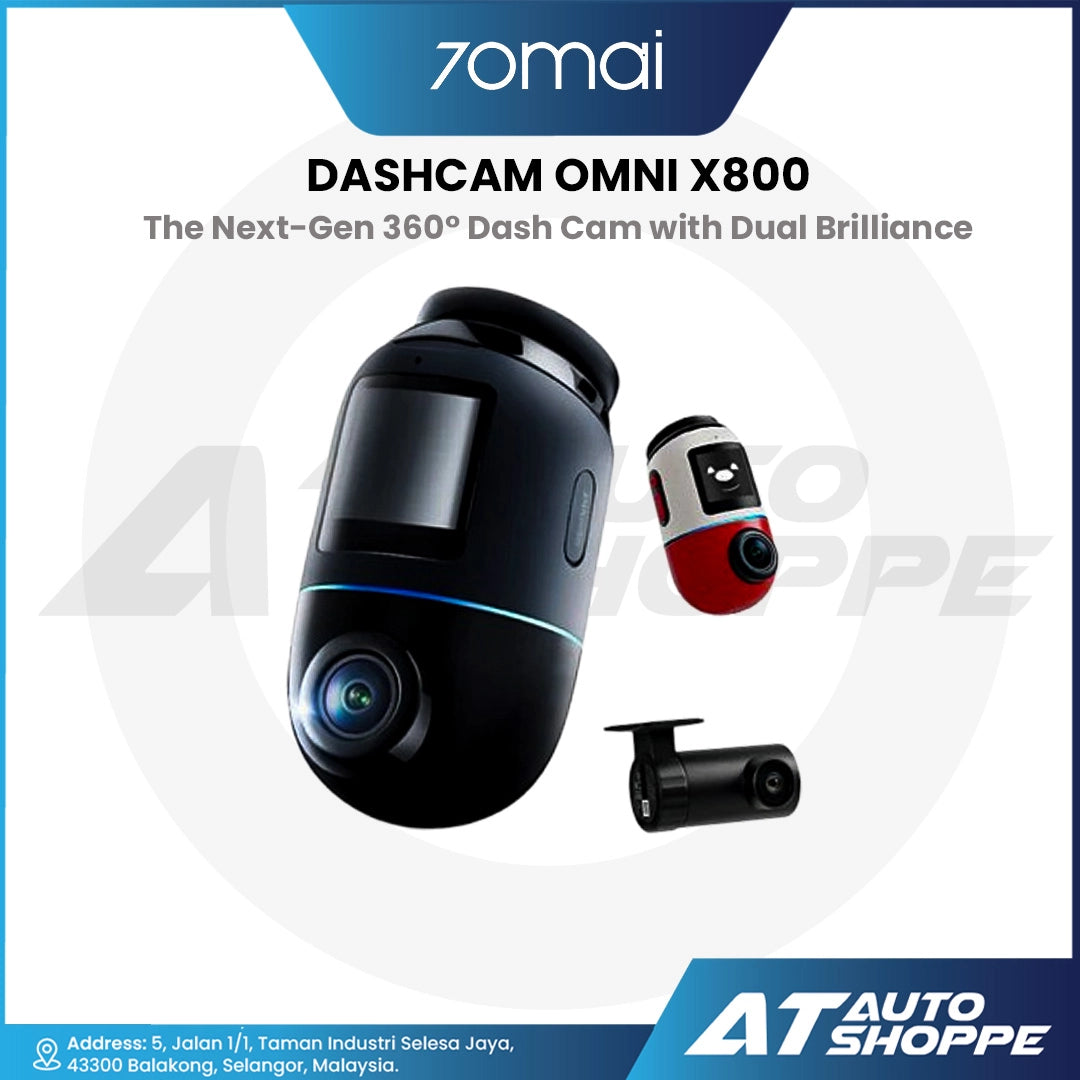 70mai Dash Cam 4K Omni X800 360 Full View with Dual Sony STARVIS 2, AI 2.0 & 4G LTE Supported (128 GB Included)