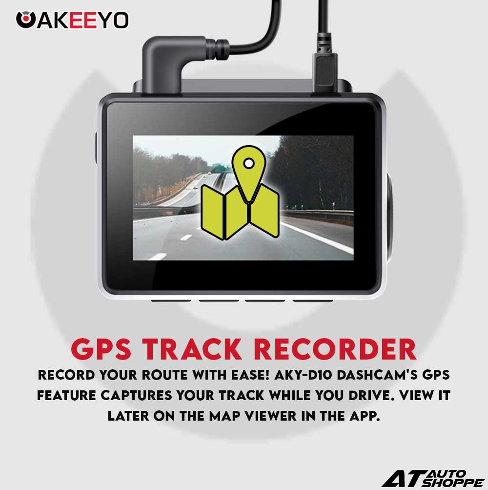 AKEEYO AKY-D10 Dual Dash Cam 4K + 2K