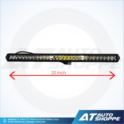 ATP 20 Inch 100W Single Row LED Light Bar White (1 Piece)