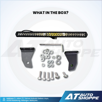 ATP 20 Inch 100W Single Row LED Light Bar White (1 Piece)