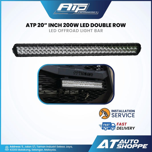 ATP 20 Inch 200W Double Row LED Light Bar White (1 Piece)