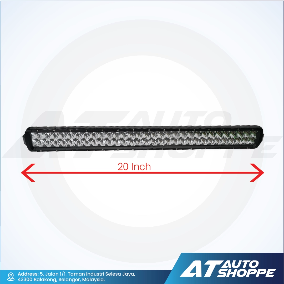 ATP 20 Inch 200W Double Row LED Light Bar White (1 Piece)