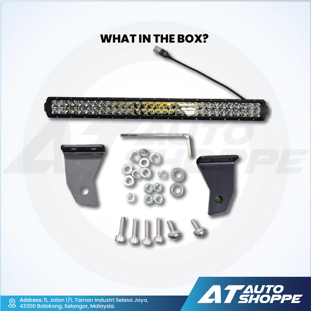 ATP 20 Inch 200W Double Row LED Light Bar White (1 Piece)