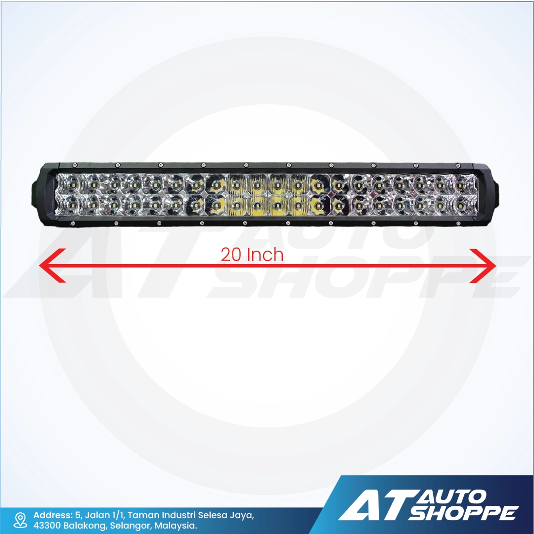 ATP 20 Inch 120W Double Row LED Light Bar White (1 Piece)